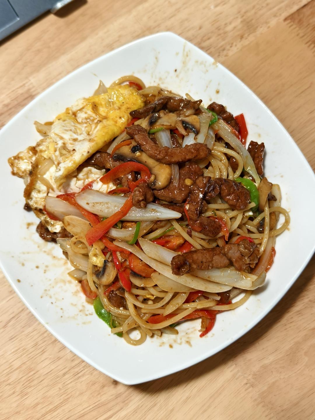 比餐厅好吃的黑椒牛柳意面🍝零失败简单教程