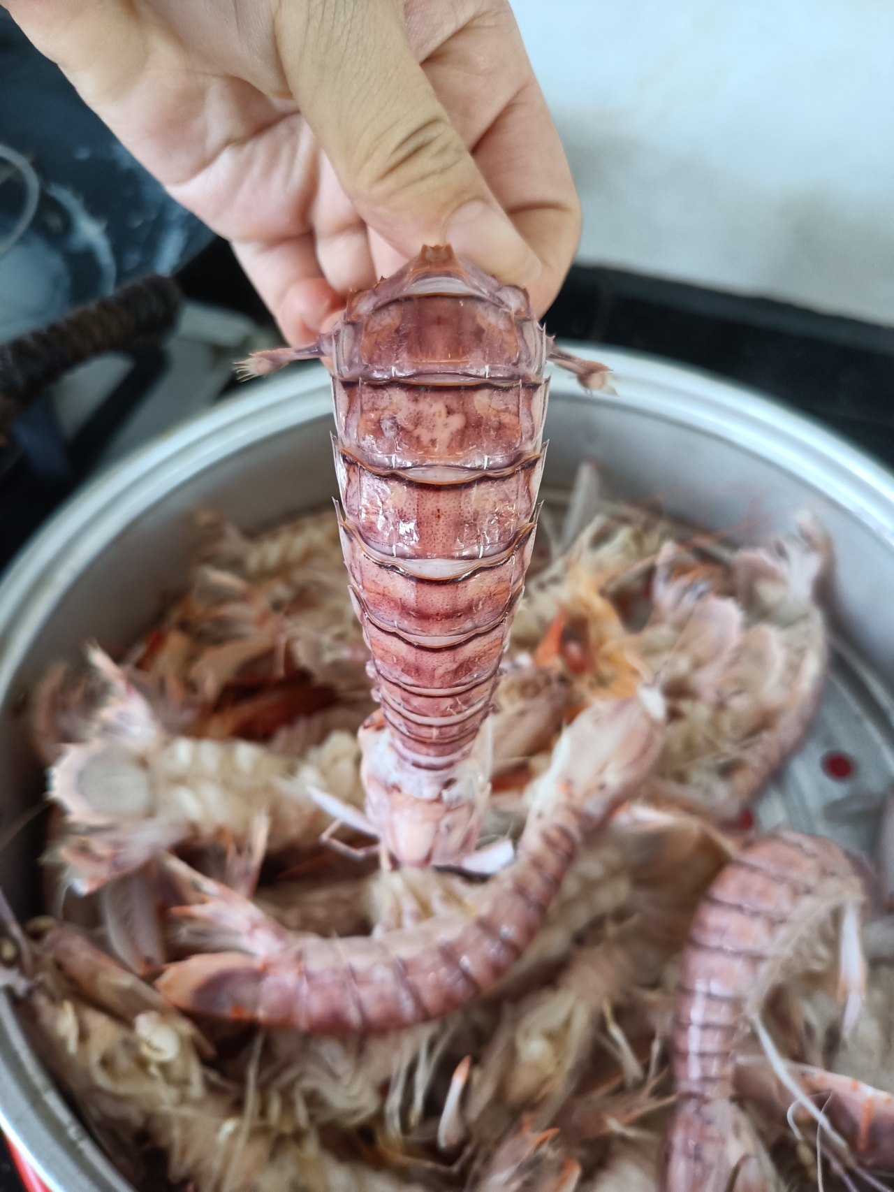 清蒸皮皮虾🦐的做法