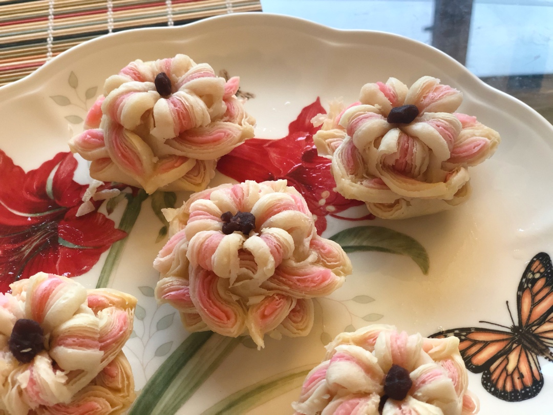 【芙蓉酥】面团做出一朵花，色香味全酥掉渣！