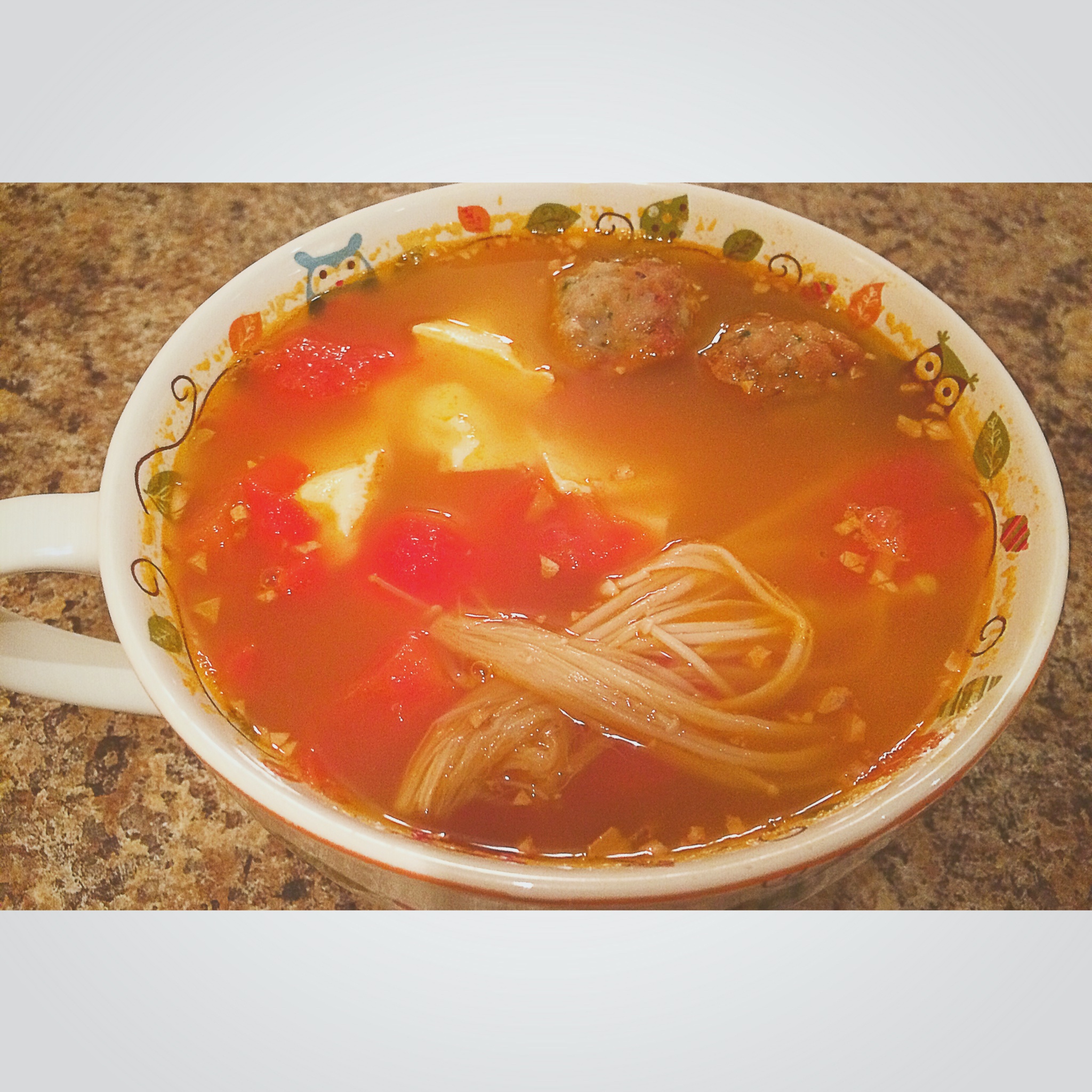 开胃营养汤-番茄豆腐汤