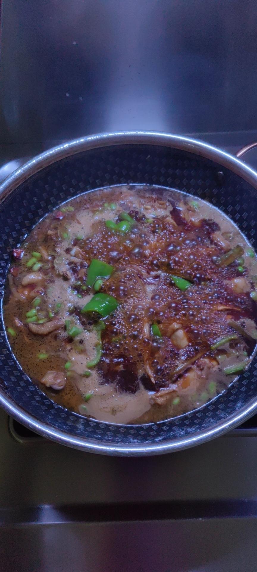 毛豆炒鸡块