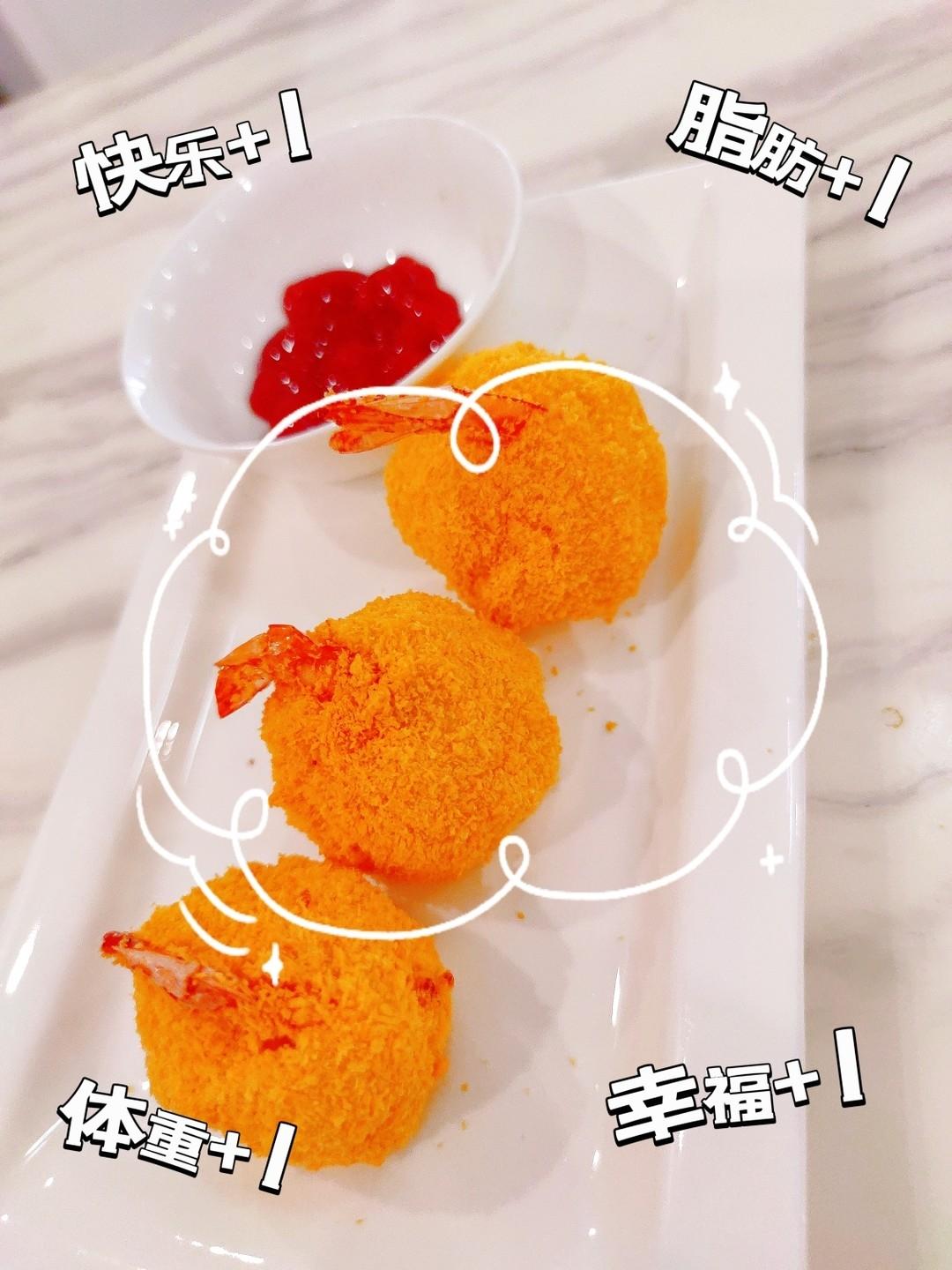 虾球（土豆泥）空气炸锅版的做法
