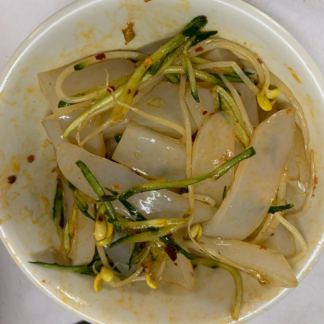 天热就做凉粉吃