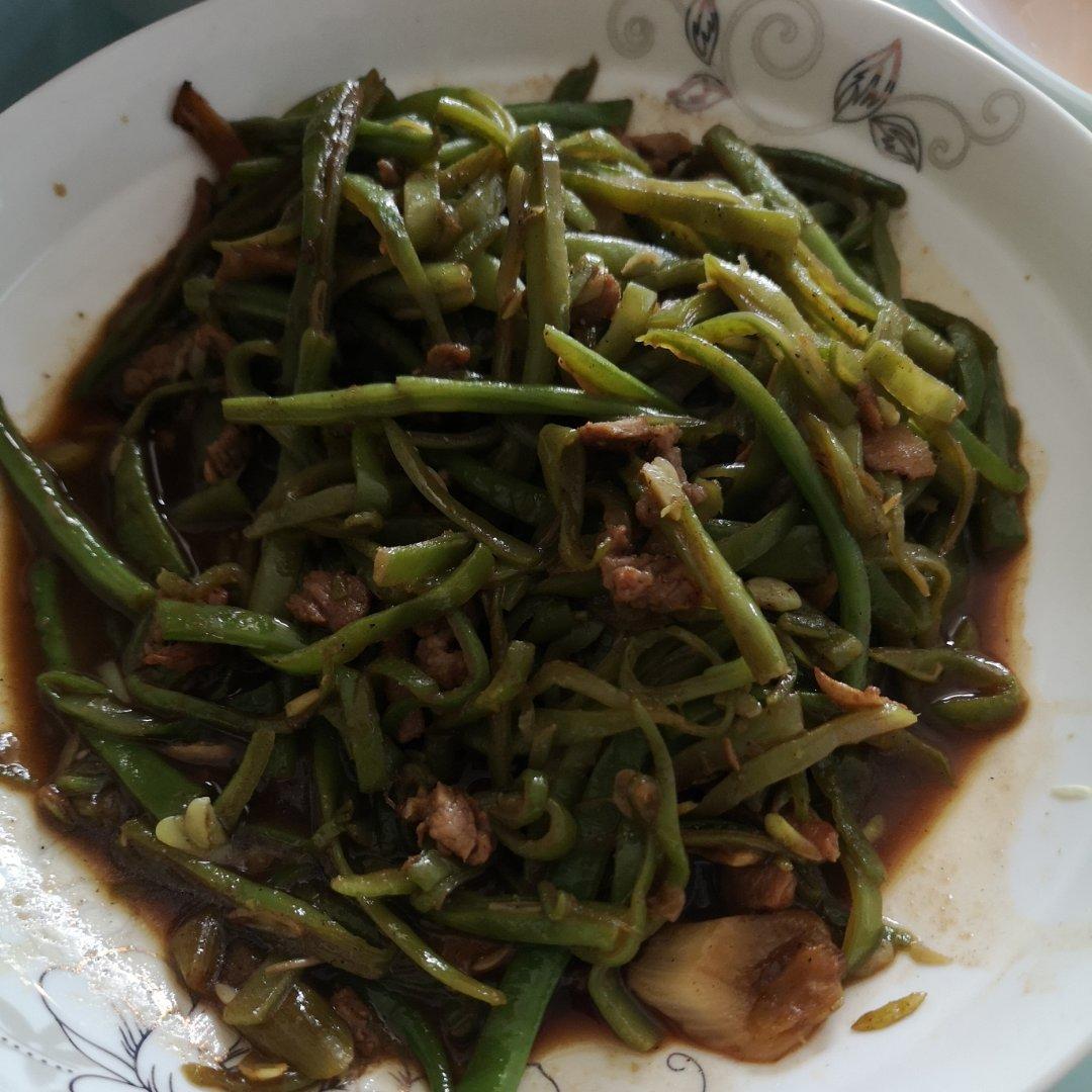 豆角炒肉丝