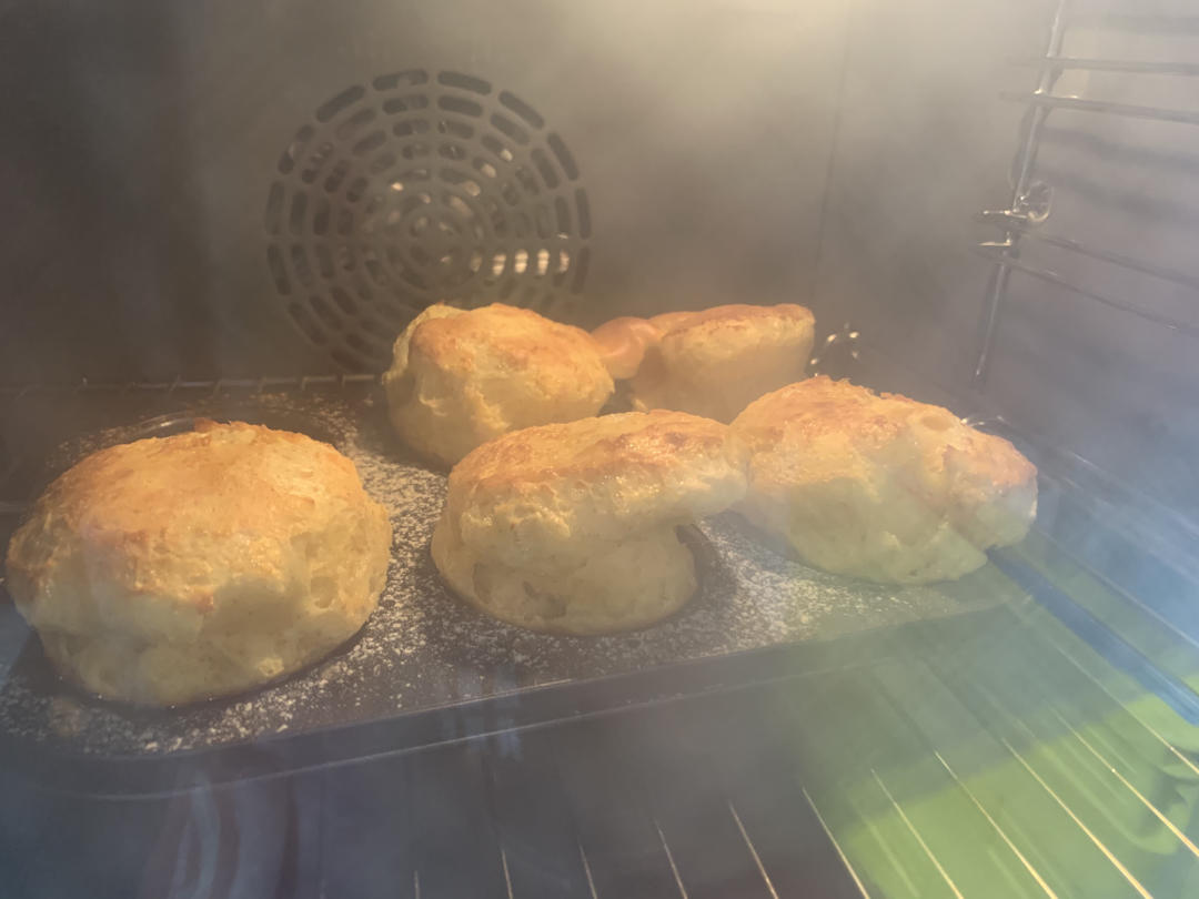 <至爱面包>天然酵种泡泡松饼/约克郡布丁Sourdough Popover消耗天然酵种