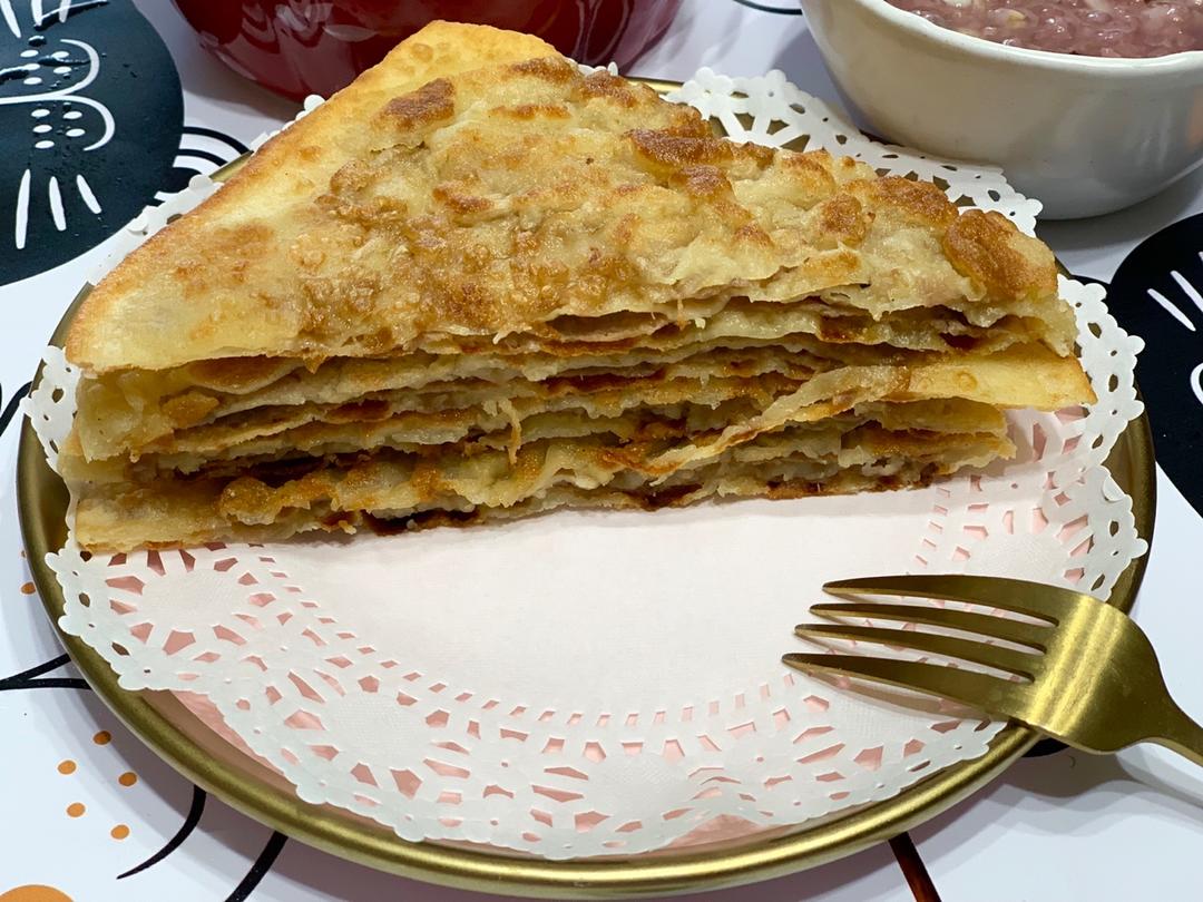 【千层牛肉饼】