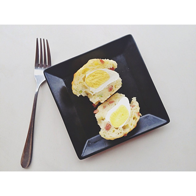 培根芝士麦芬（Bacon cheddar muffin）