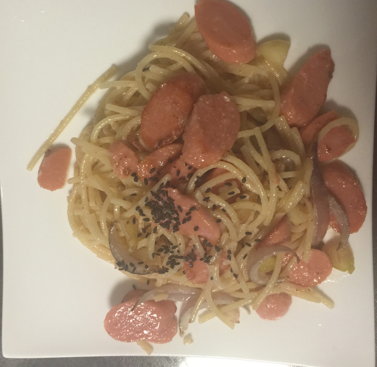 奶油培根意大利面（spaghetti）