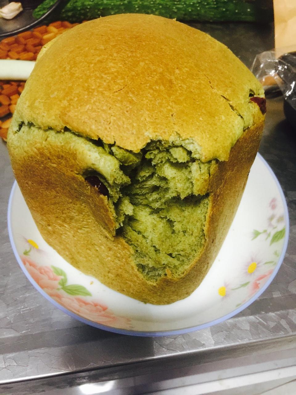 抹茶全麦面包（超级松软拉丝）的做法