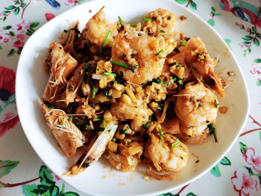 蒜香黄油虾『蒜香虾仁』炒虾仁  生酮