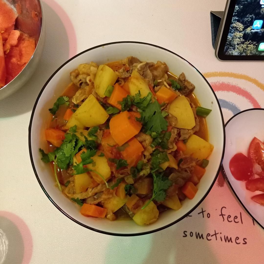 超开胃的番茄土豆肥牛汤‼️下米饭无敌了