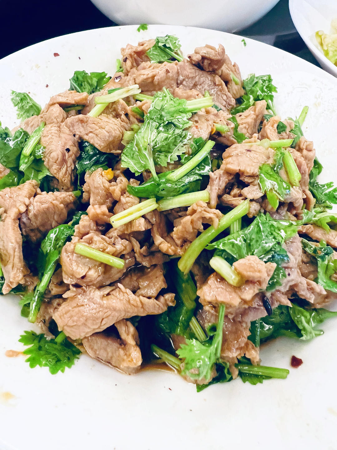 凉拌香菜牛肉