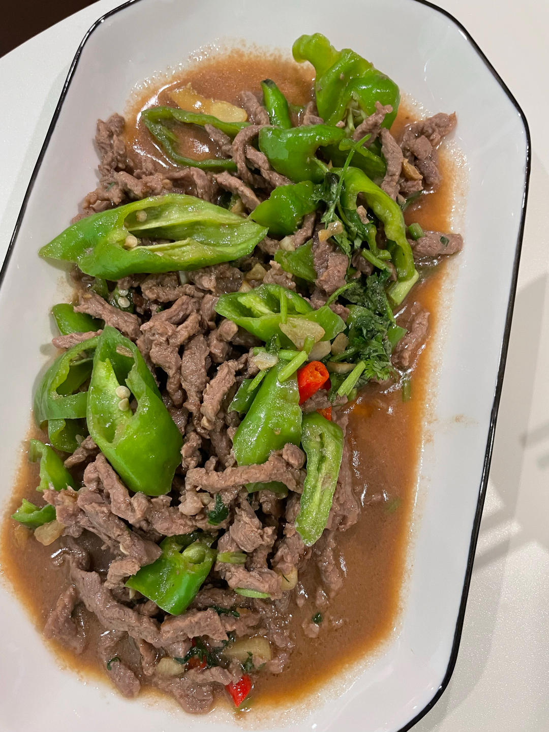 香菜炒牛肉（嫩）