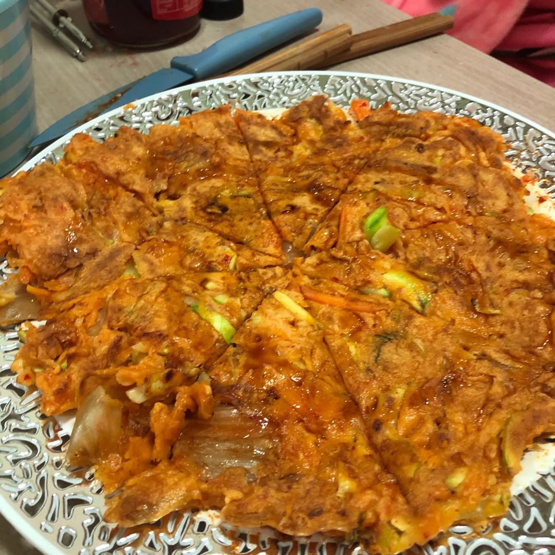 堂妈教你做泡菜饼