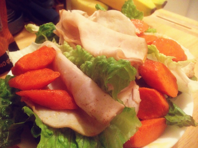 烤胡萝卜沙拉(Red roasted carrots)