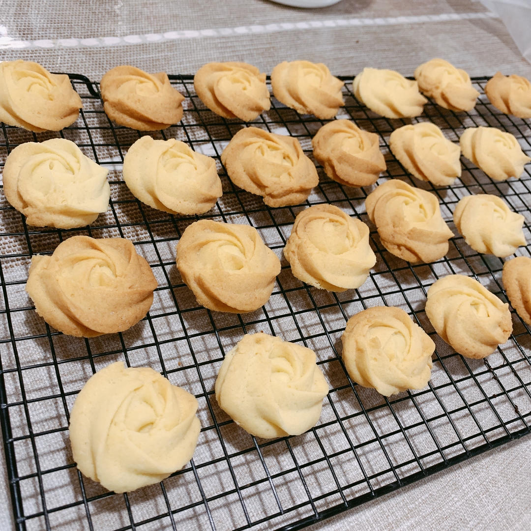 零失败花纹超级立体的黄油曲奇