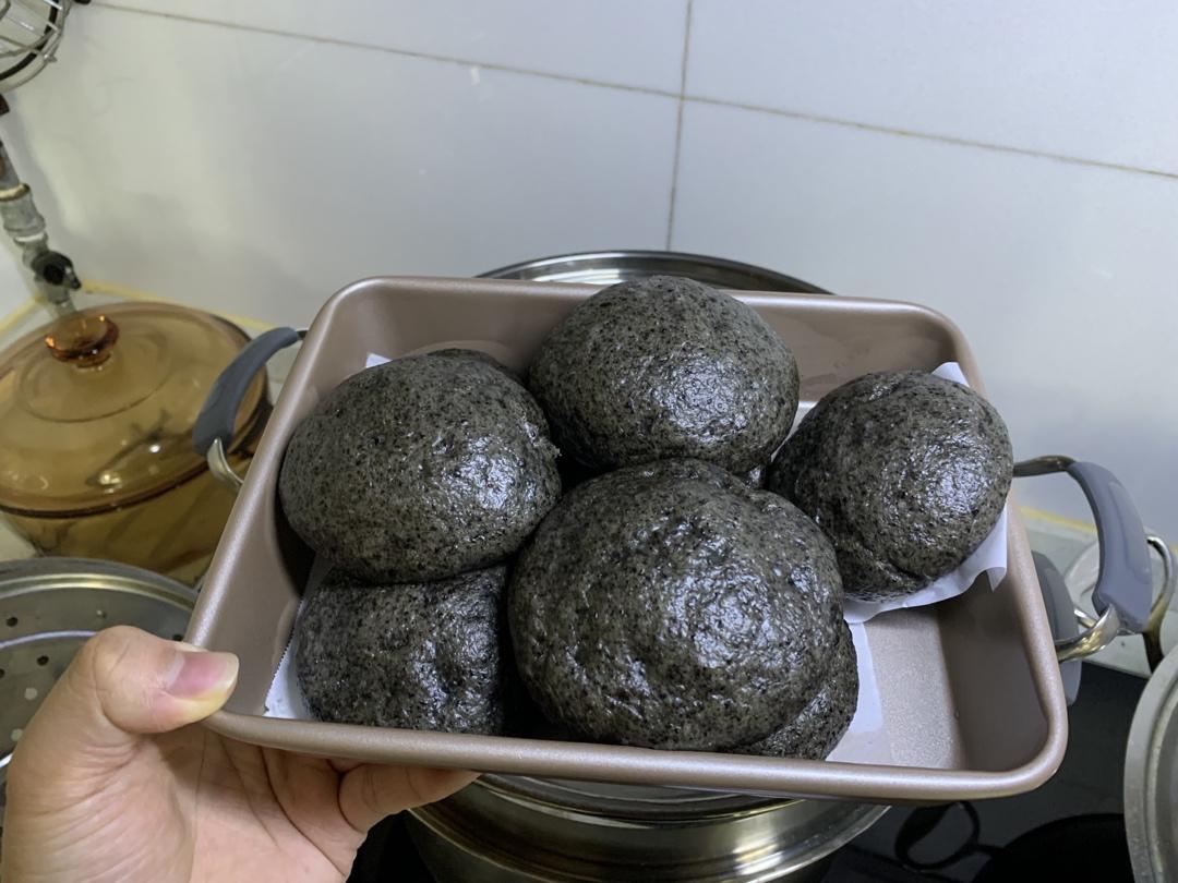 奶香黑芝麻刀切馒头