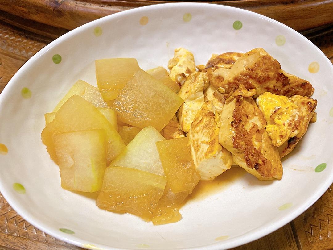 焖煎豆腐