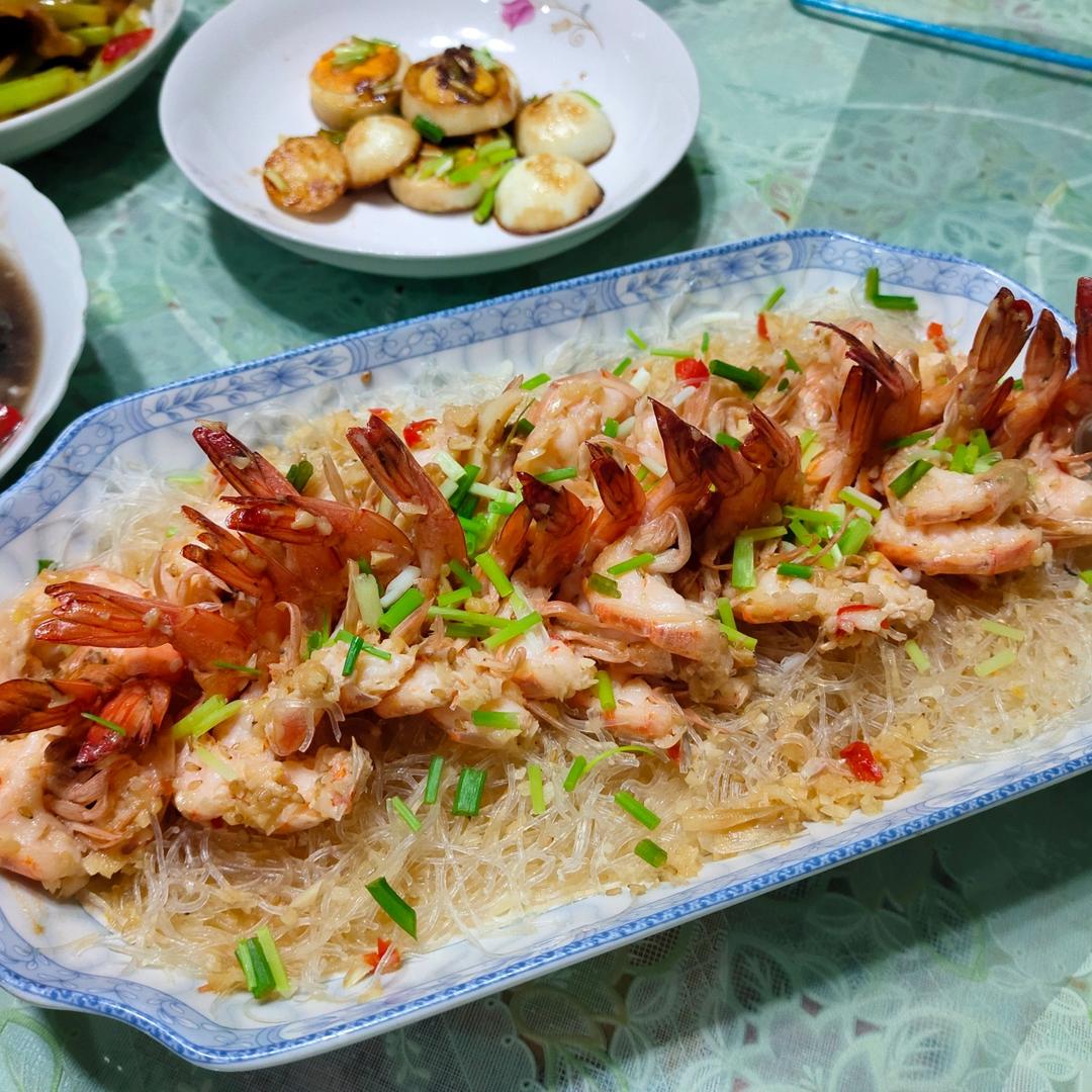 蒜蓉粉丝开背虾