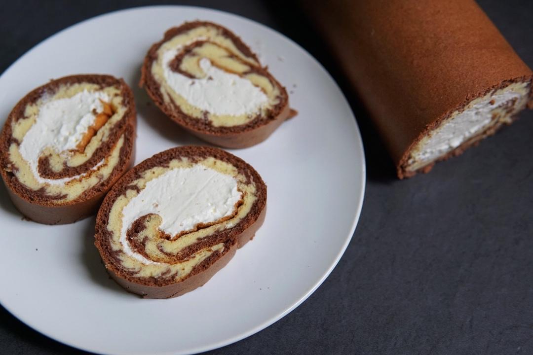 可可旋风蛋糕卷（视频）