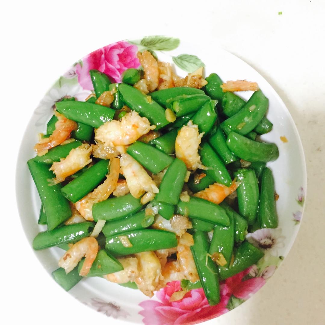 甜豆炒虾仁