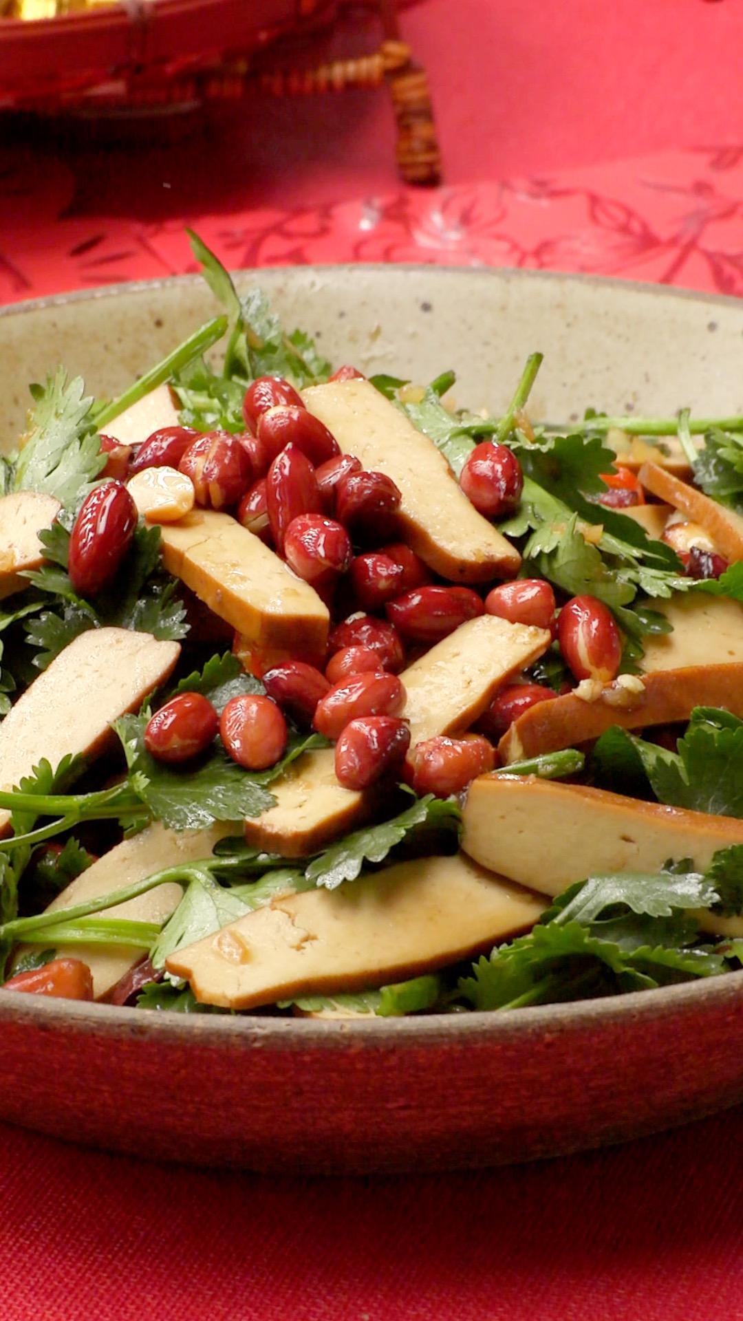 香菜拌豆干的做法