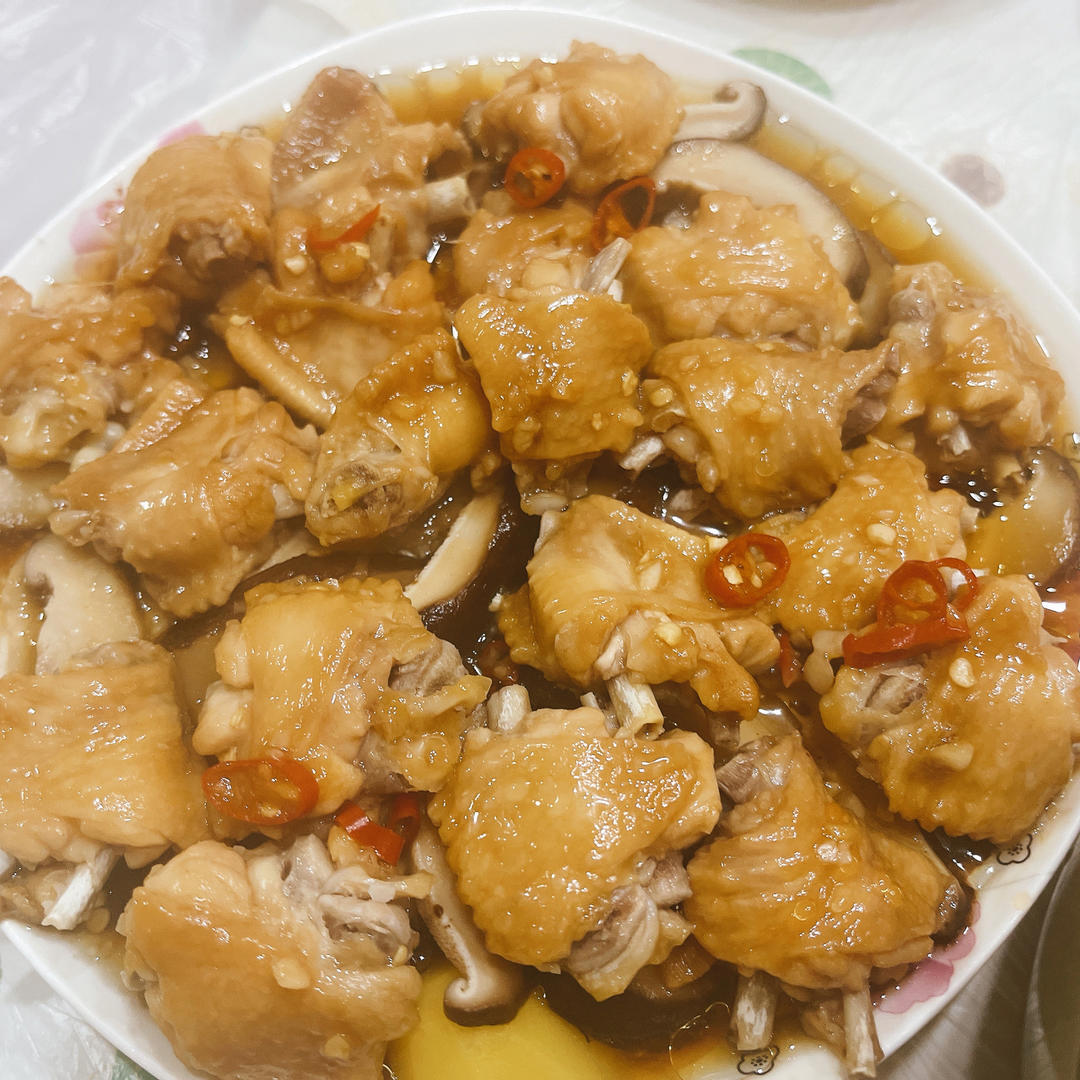 蒸菜更健康--香菇蒸鸡翅