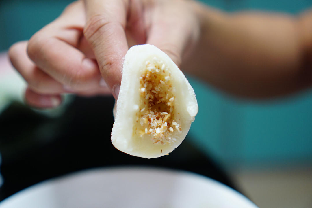 幸福米汤做的超好吃的糯米糍