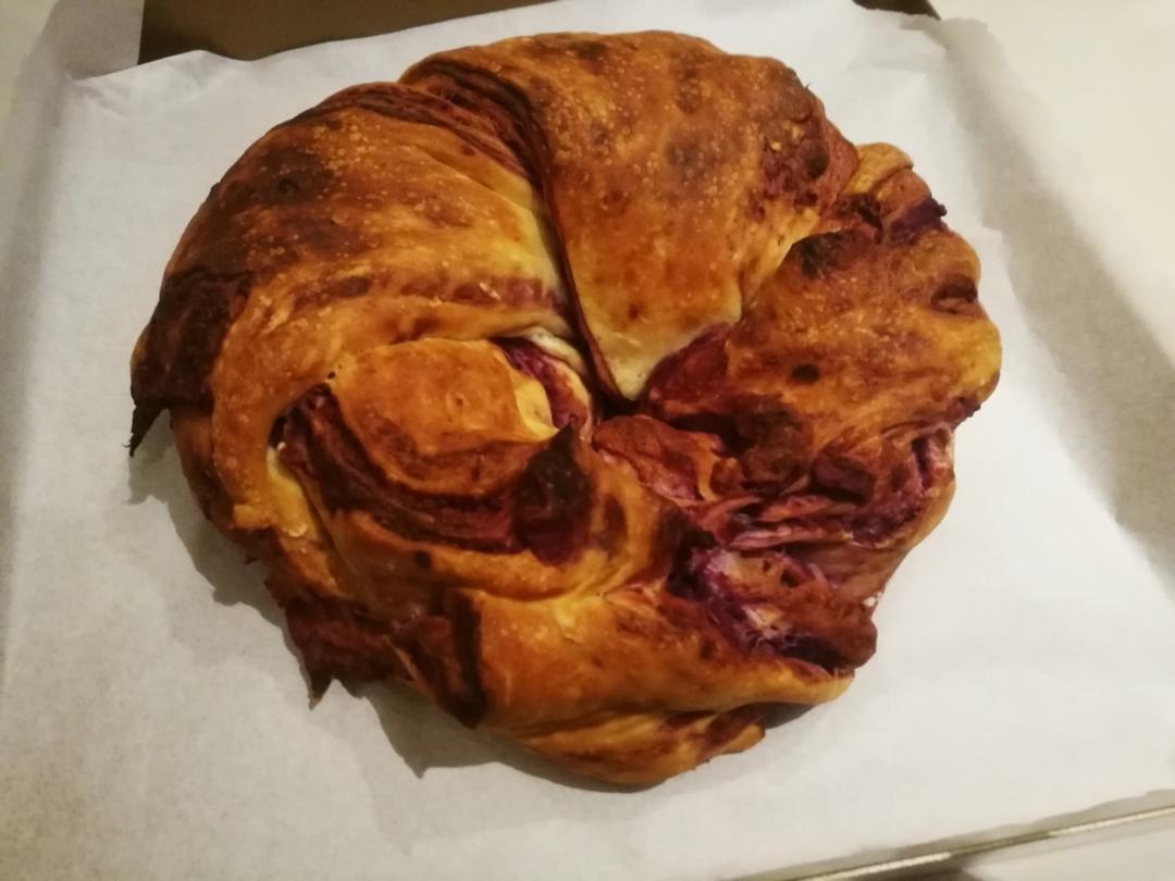 不用揉出膜的紫薯面包