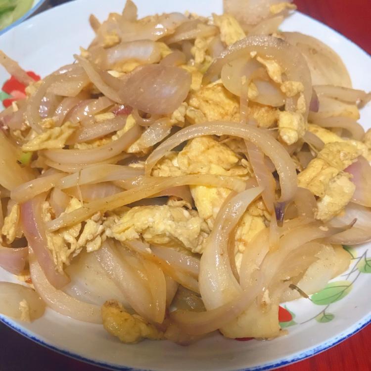 洋葱炒鸡蛋