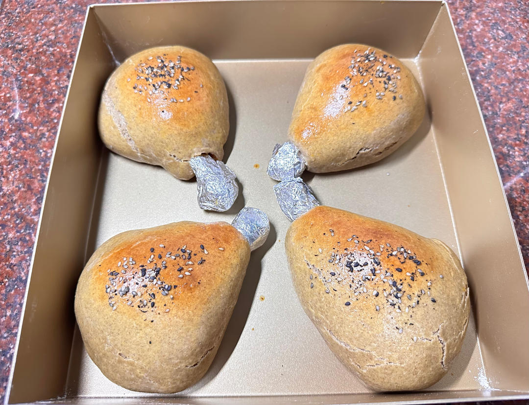 【鸡腿面包】真的有鸡腿的面包！