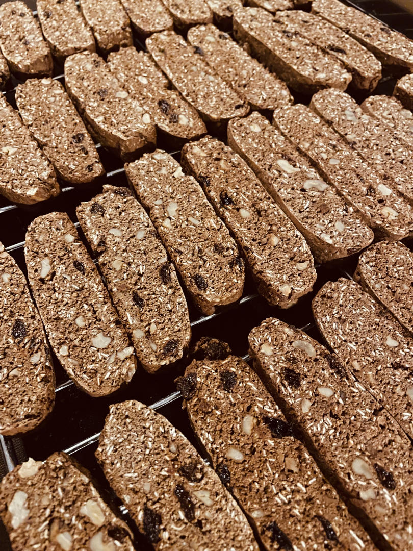 【健康零食】燕麦坚果意式脆饼