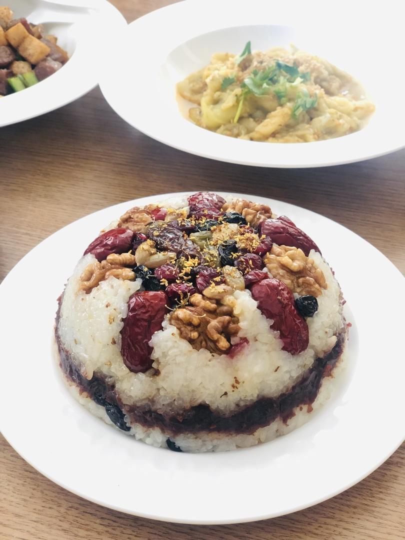 桂花豆沙八宝饭