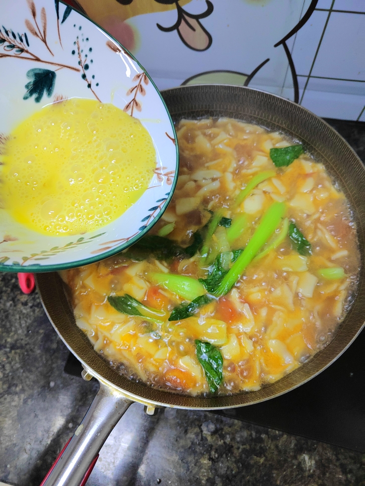 西葫芦鸡蛋汤面的做法 步骤9