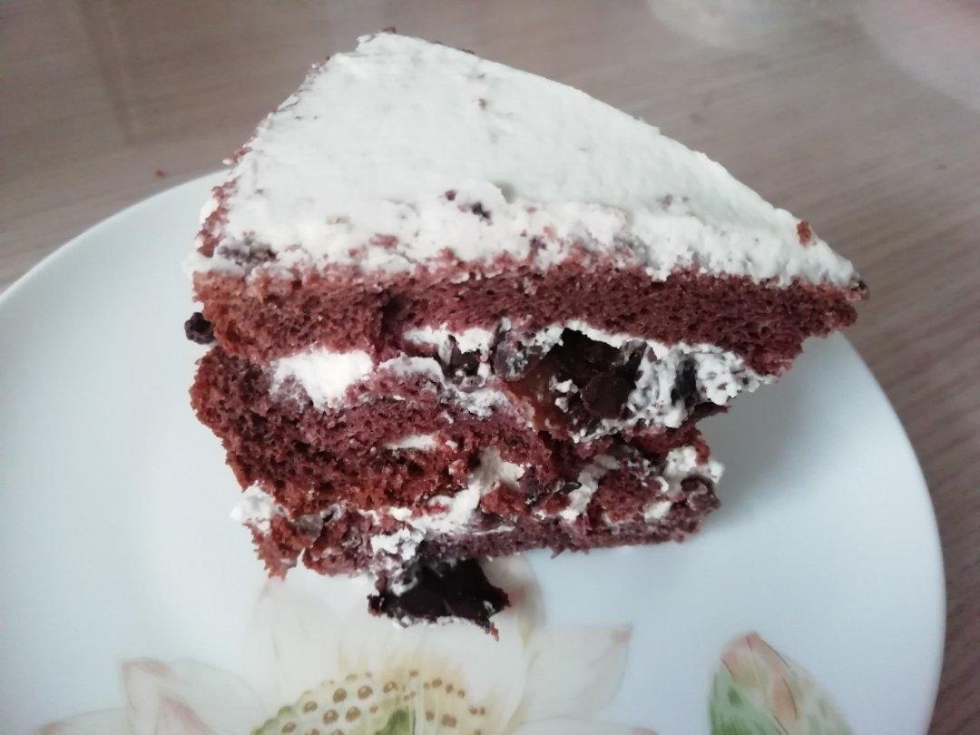 超简单戚风蛋糕 奶油蛋糕 无樱桃之巧克力可可蛋糕，亦可有樱桃之黑森林蛋糕，附自制樱桃酒