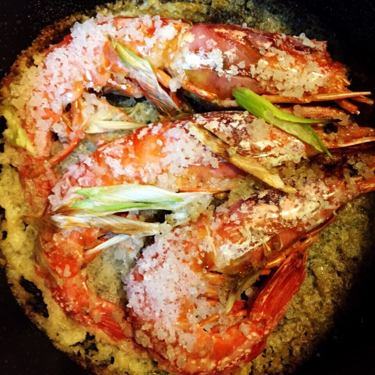 盐烤阿根廷红虾