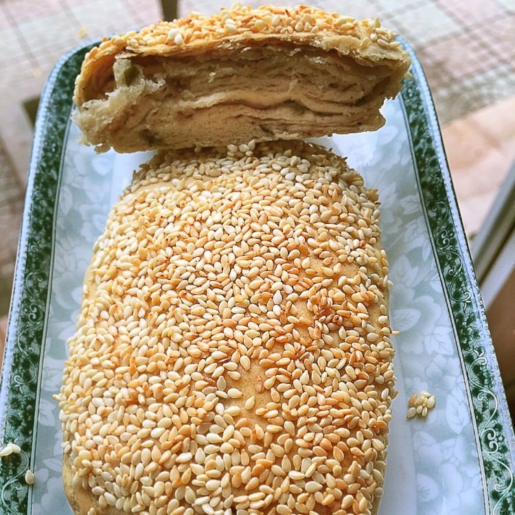 葱香油酥烧饼