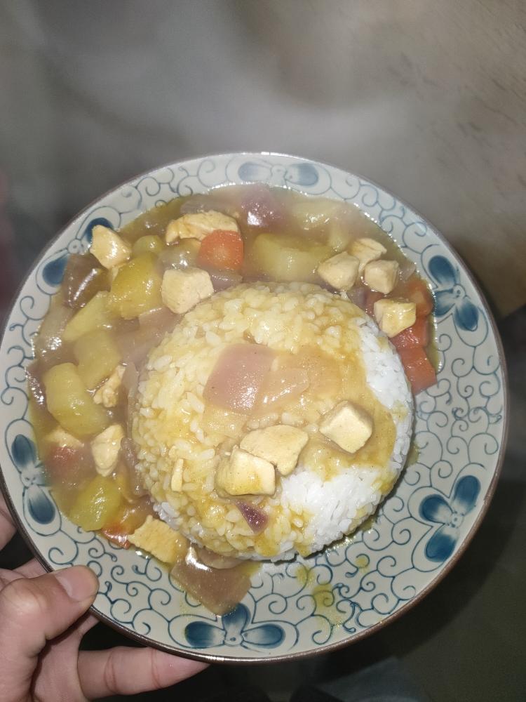 咖喱鸡盖饭的做法