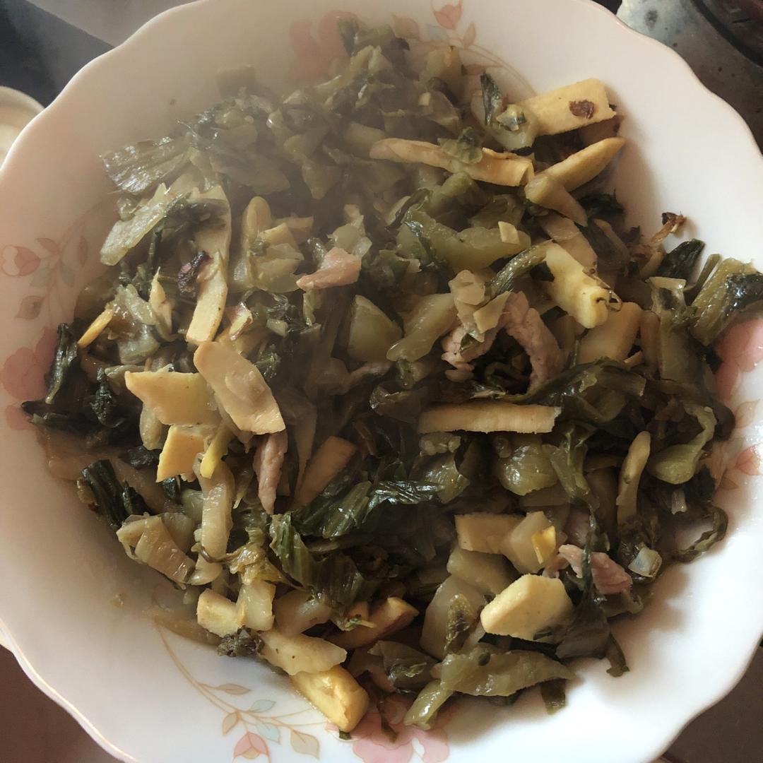雪菜冬笋炒肉丝