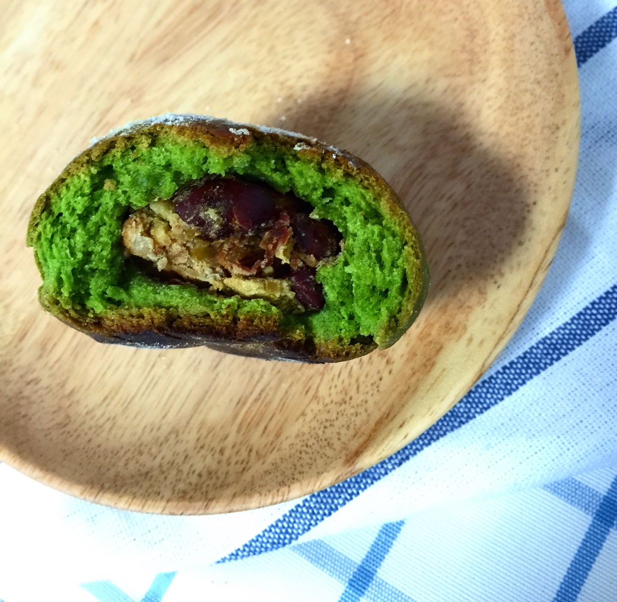 抹茶红小豆司康