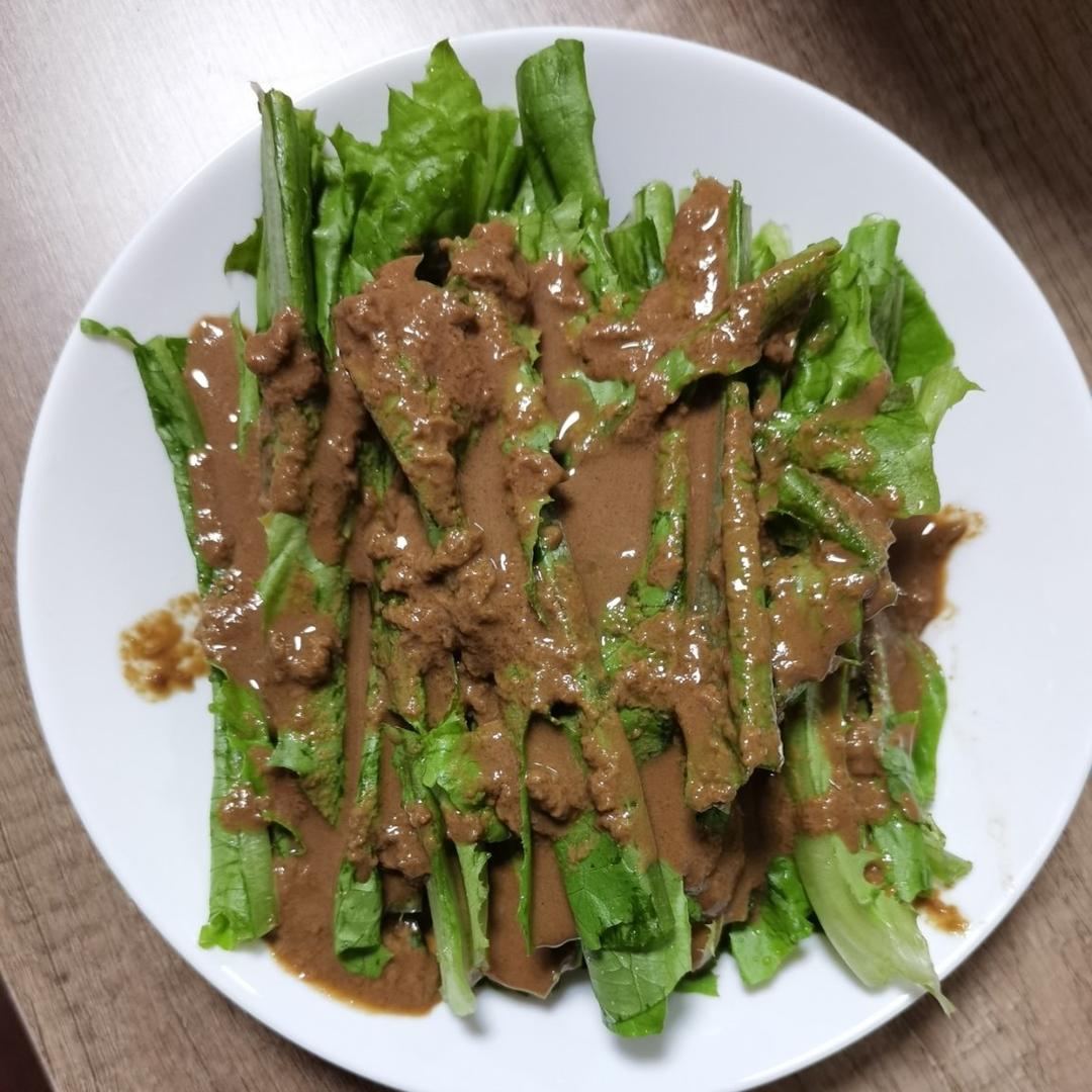 每次做都光盘的麻酱油麦菜