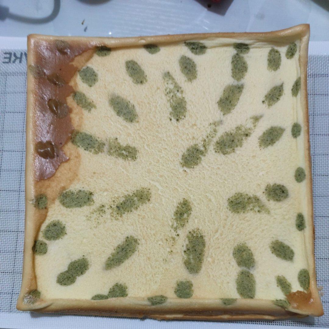 花纹图案蛋糕卷