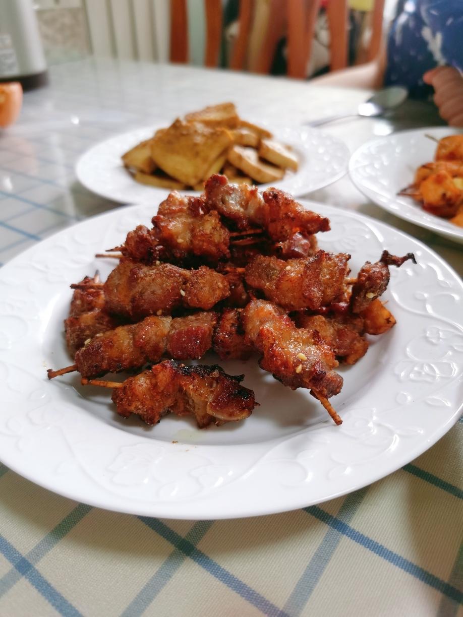 空气炸锅版羊肉串