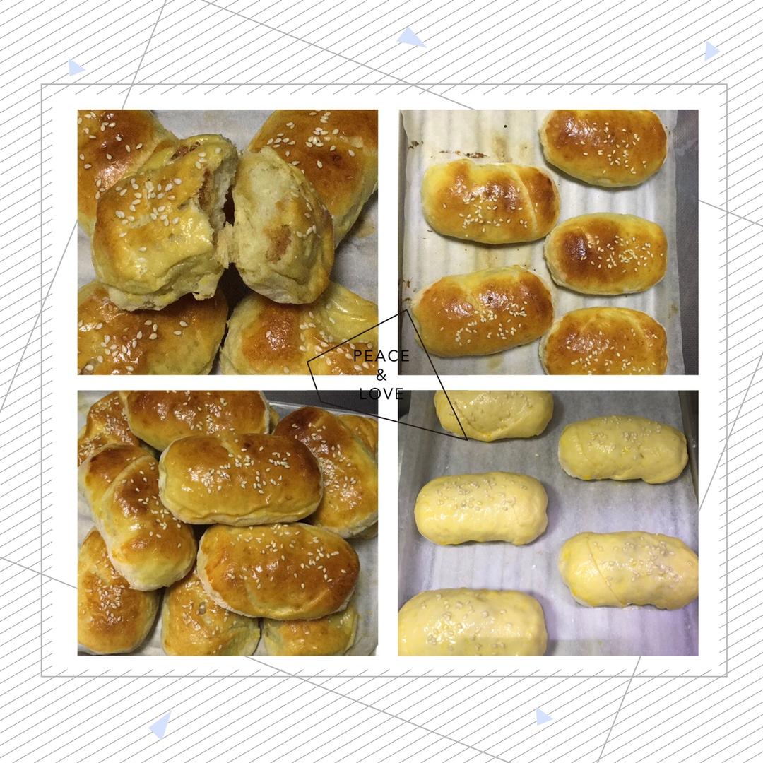 肉松沙拉酱面包（65度汤种）