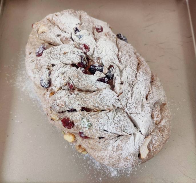 全麦坚果蔓越莓欧包~隔夜发酵