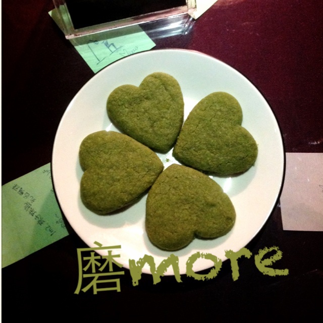心形抹茶饼干