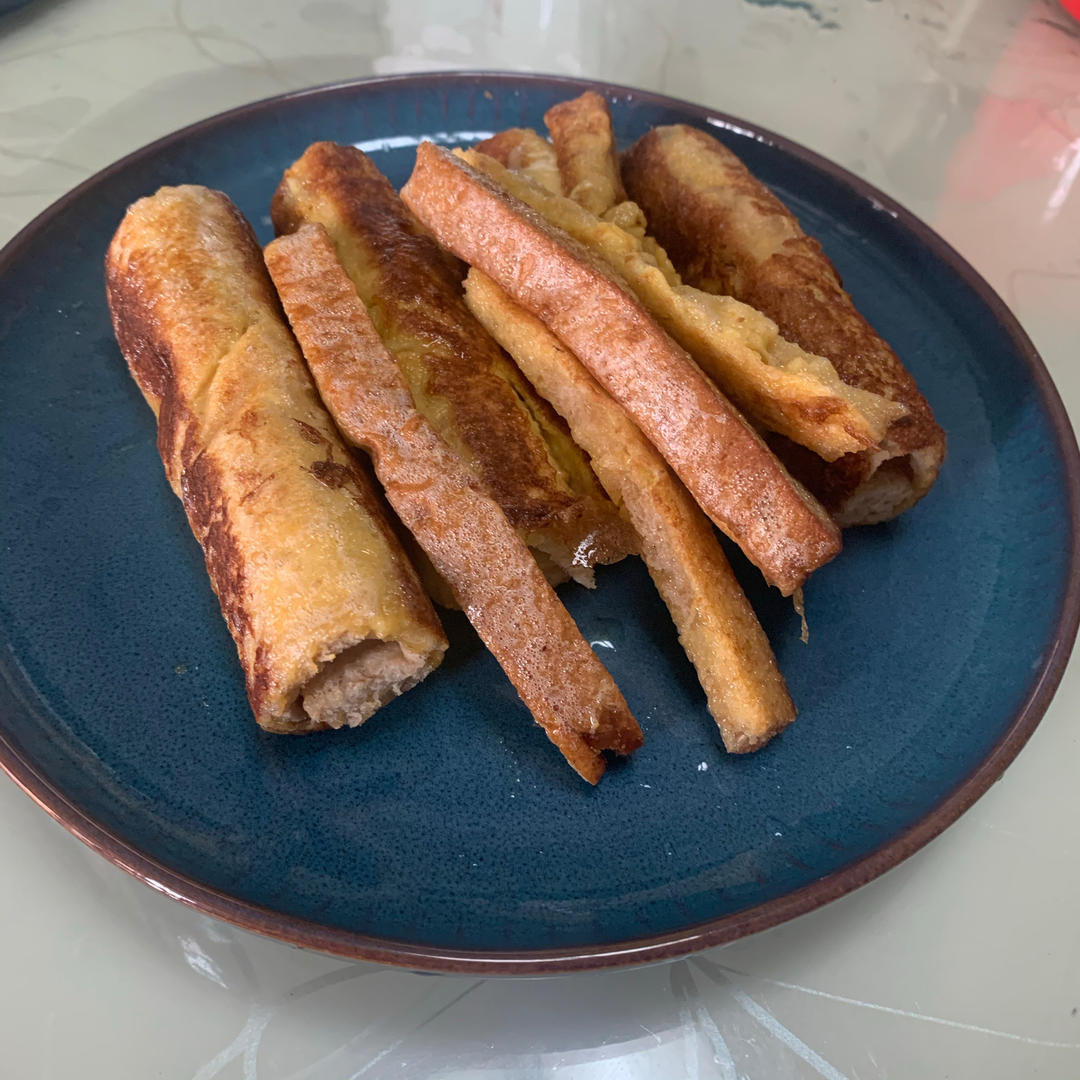 一口爆浆✅10分钟搞定的营养早餐‼️火腿吐司卷