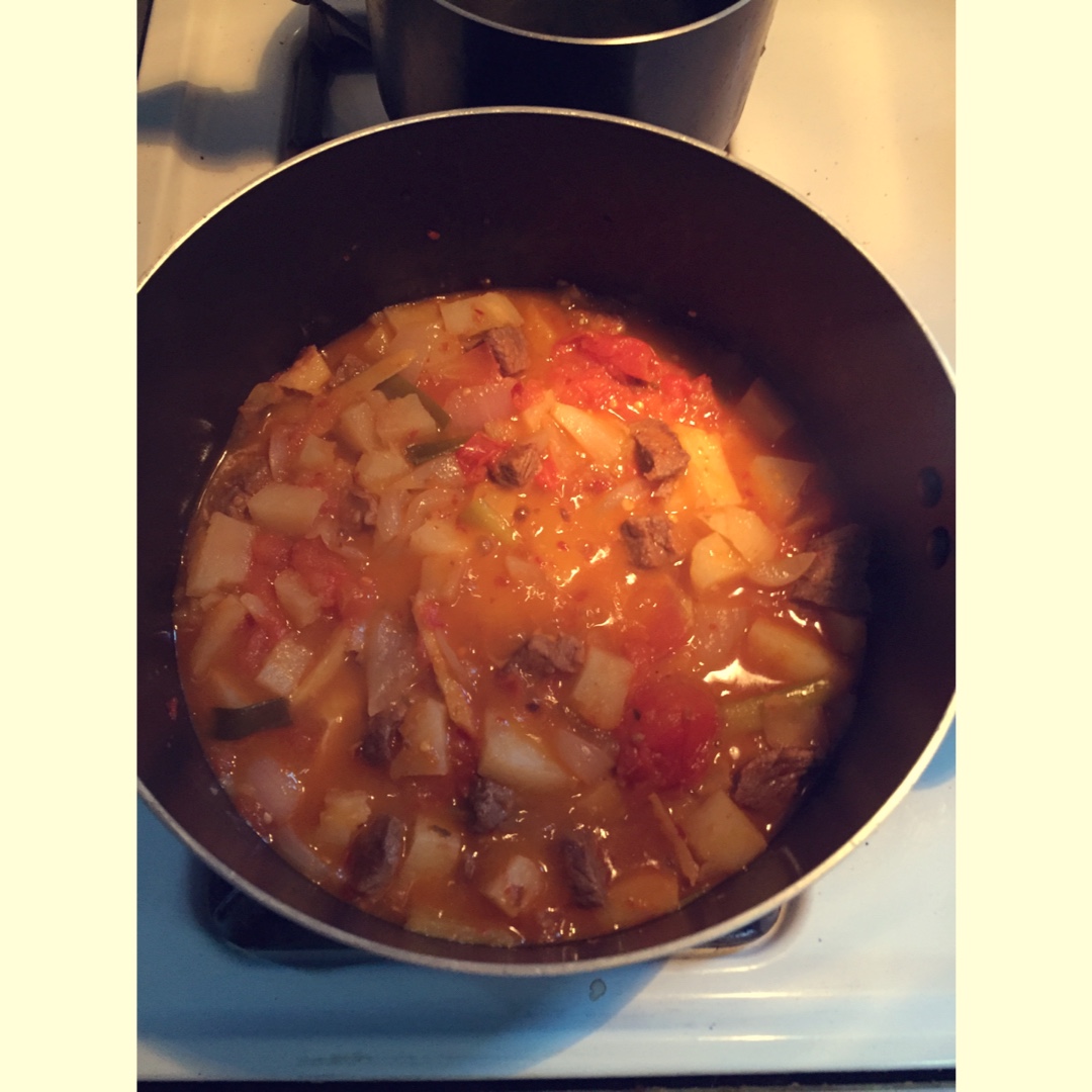 土豆炖牛肉
