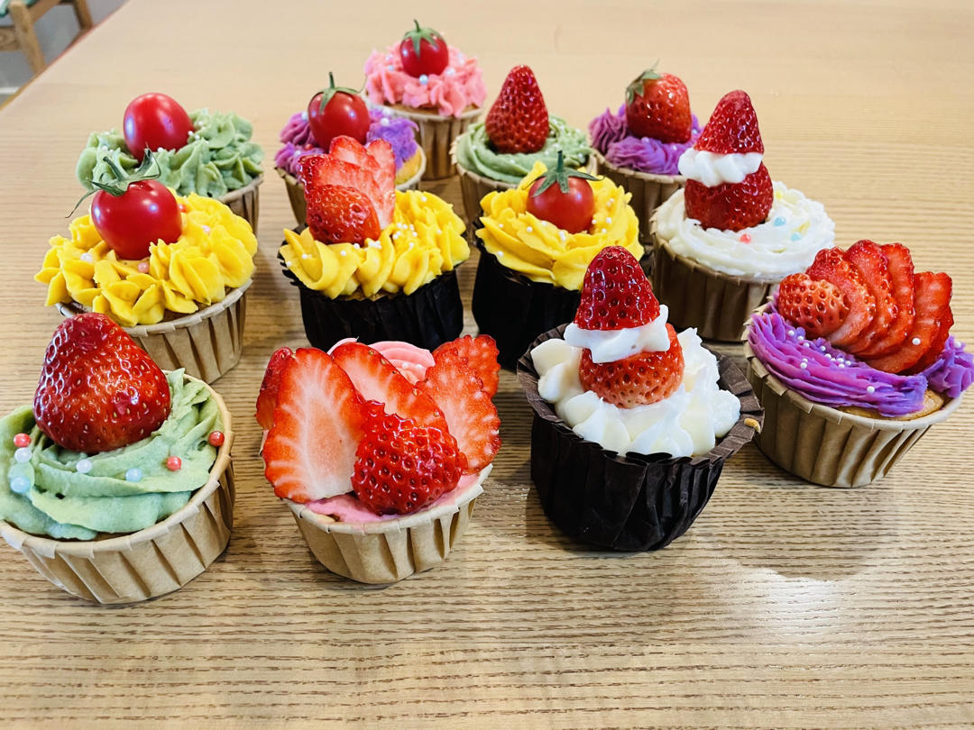 山药泥 裱花~纸杯蛋糕