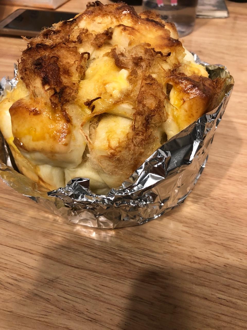 肉松手撕面包—超软会爆浆的面包哟